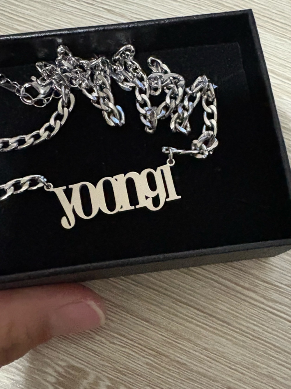 Yoongi' Nameplate Necklace